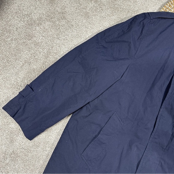 US Air Force All Weather Trench Coat Removable Sherpa Liner in Blue AF 1600 44S - Picture 3 of 16